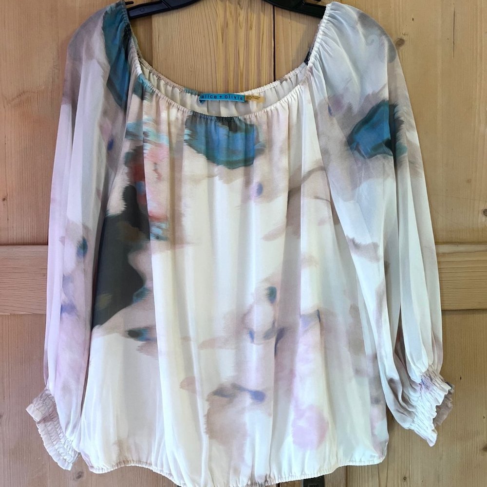 Alice + Olivia silk blouse, XS